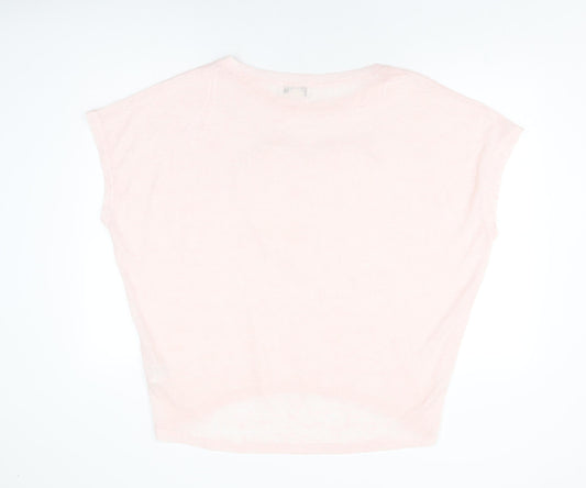 Womens UK Size M Vouley Vous Pink Basic T-Shirt