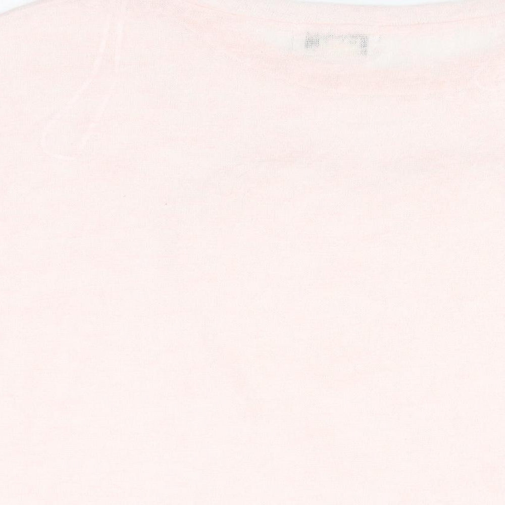Womens UK Size M Vouley Vous Pink Basic T-Shirt