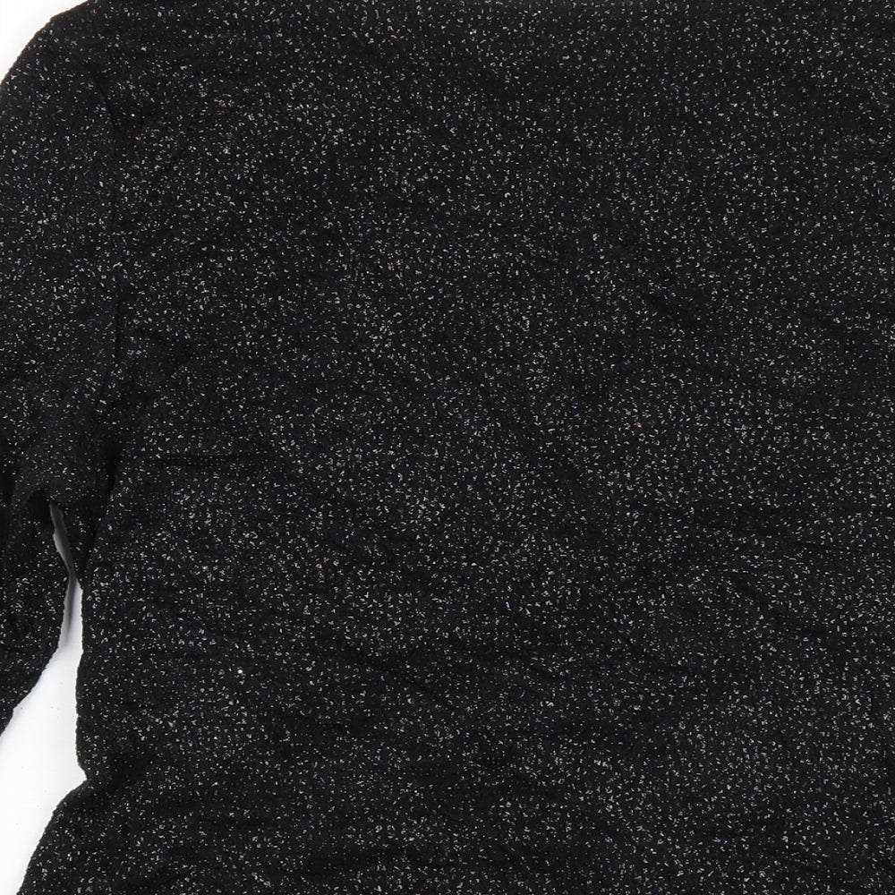 Womens UK Size 14 Wallis Black Basic T-Shirt