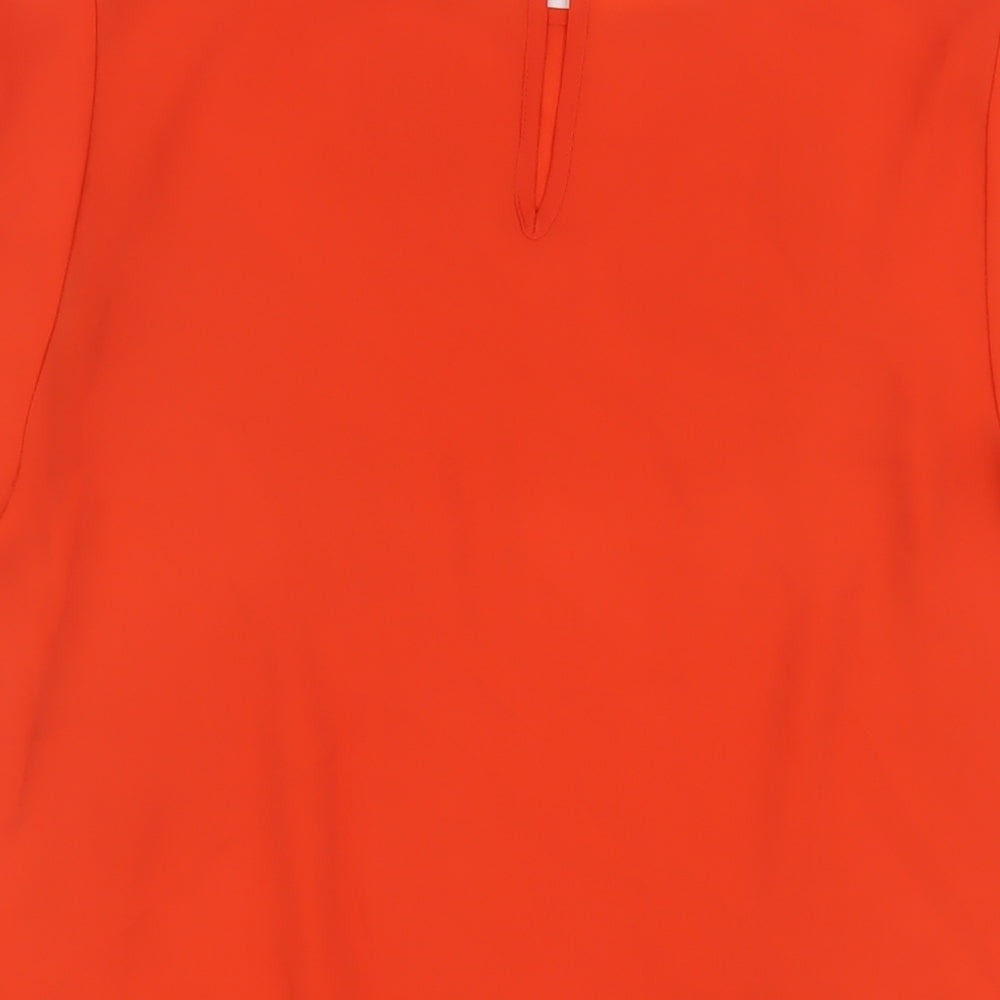 Womens UK Size 12 New Look Red Basic T-Shirt