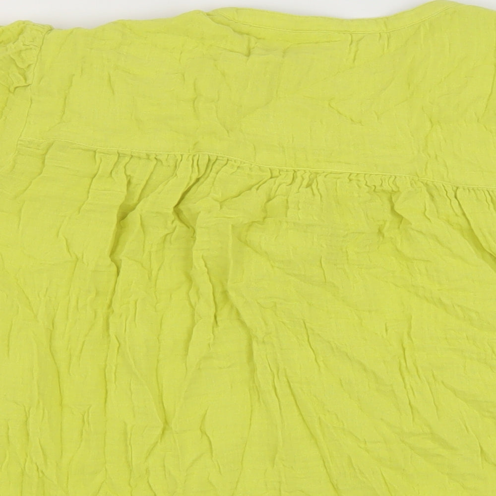 Womens UK Size 20 Per Una Green Basic T-Shirt