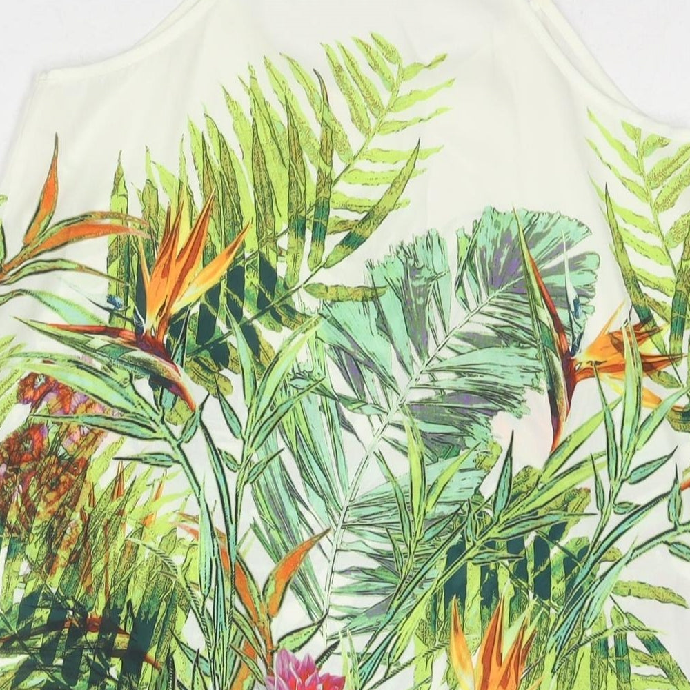 Womens UK Size 8 Warehouse Multicoloured Camisole Blouse