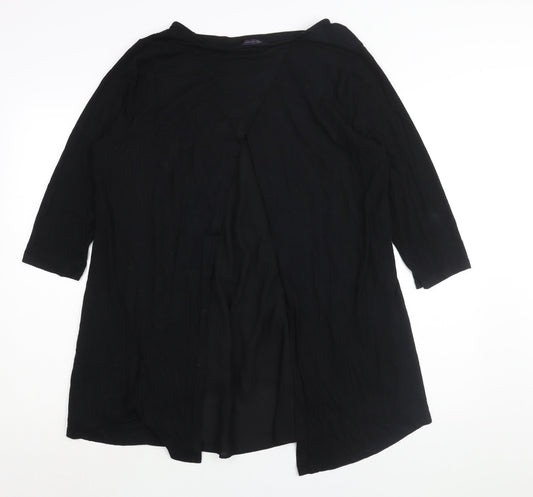 Womens UK Size 16 Marks and Black Tunic Blouse