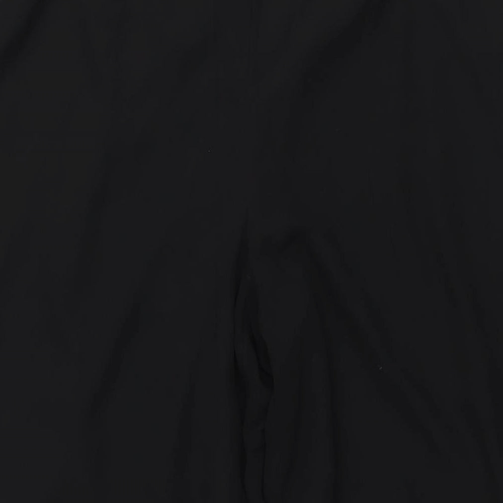 R&M Richards Womens Black Polyester Trousers Size 38 in L28 in Regular Zip
