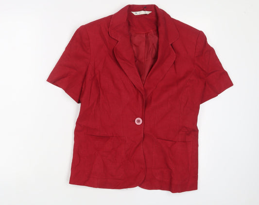 Womens UK Size 12 BHS Red Jacket