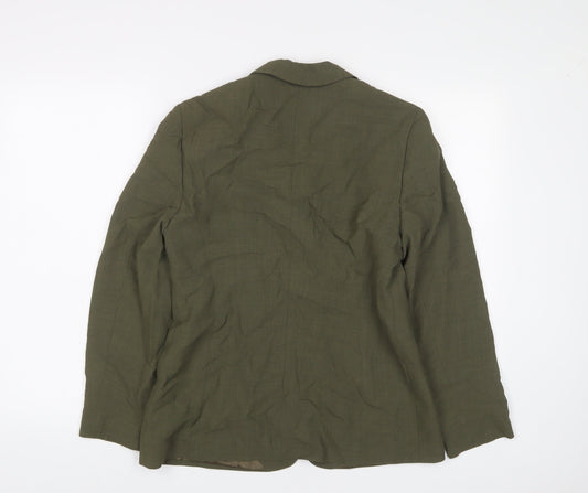 Gerry Weber Womens Green Jacket Blazer Size 10 Button