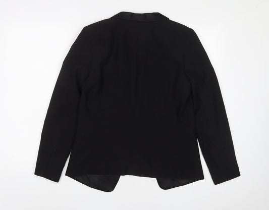 H&M Womens Black Jacket Blazer Size 12 - Open