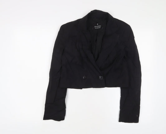 Womens UK Size S Stradivarius Black Jacket