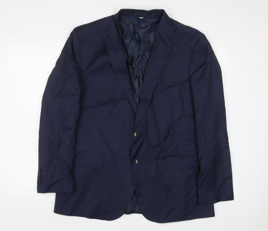 Mens UK Size 44 Autograph Regular Blue Suit Jacket