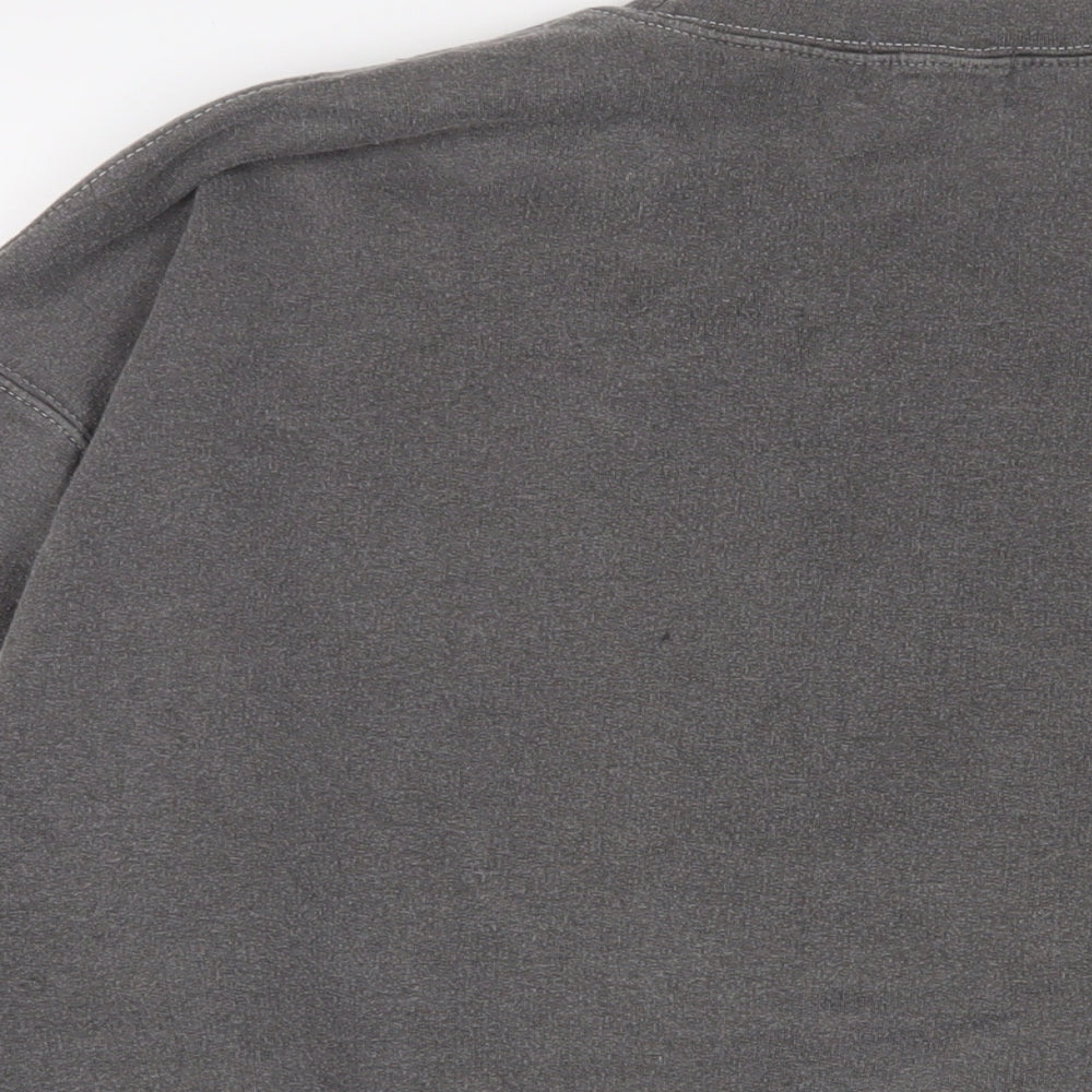 Topman Mens Grey Cotton Pullover Sweatshirt Size M