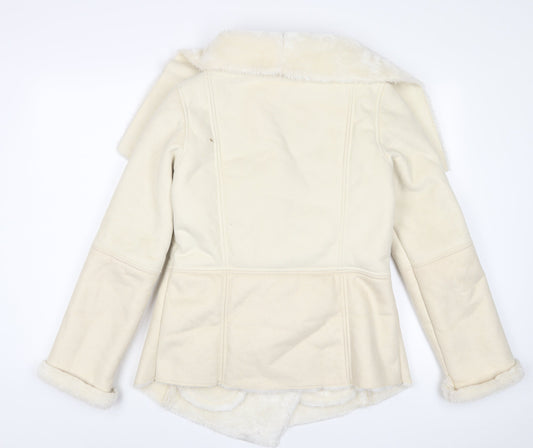 Womens UK Size 10 Warehouse Ivory Jacket