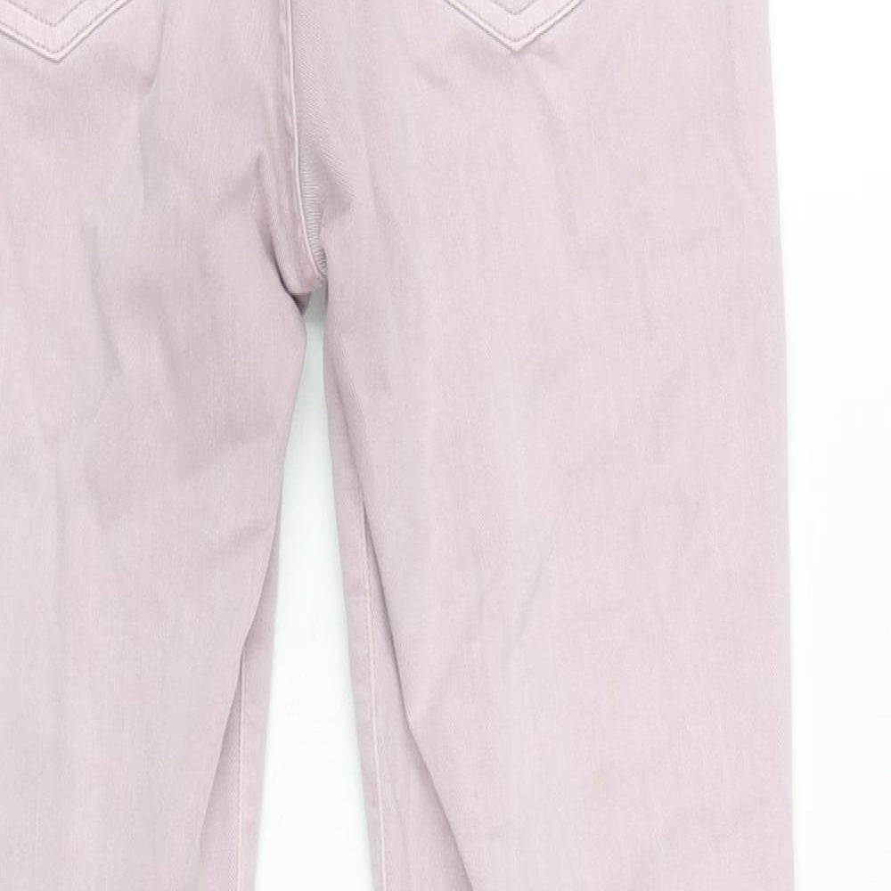 Gap Womens Purple Cotton Blend Straight Jeans Size 28 in L27 in Regular Tie - Raw Hem