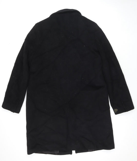 Womens UK Size L Zara Black Overcoat