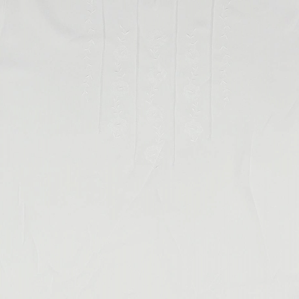 Womens UK Size 14 Marks and Spencer White Basic T-Shirt