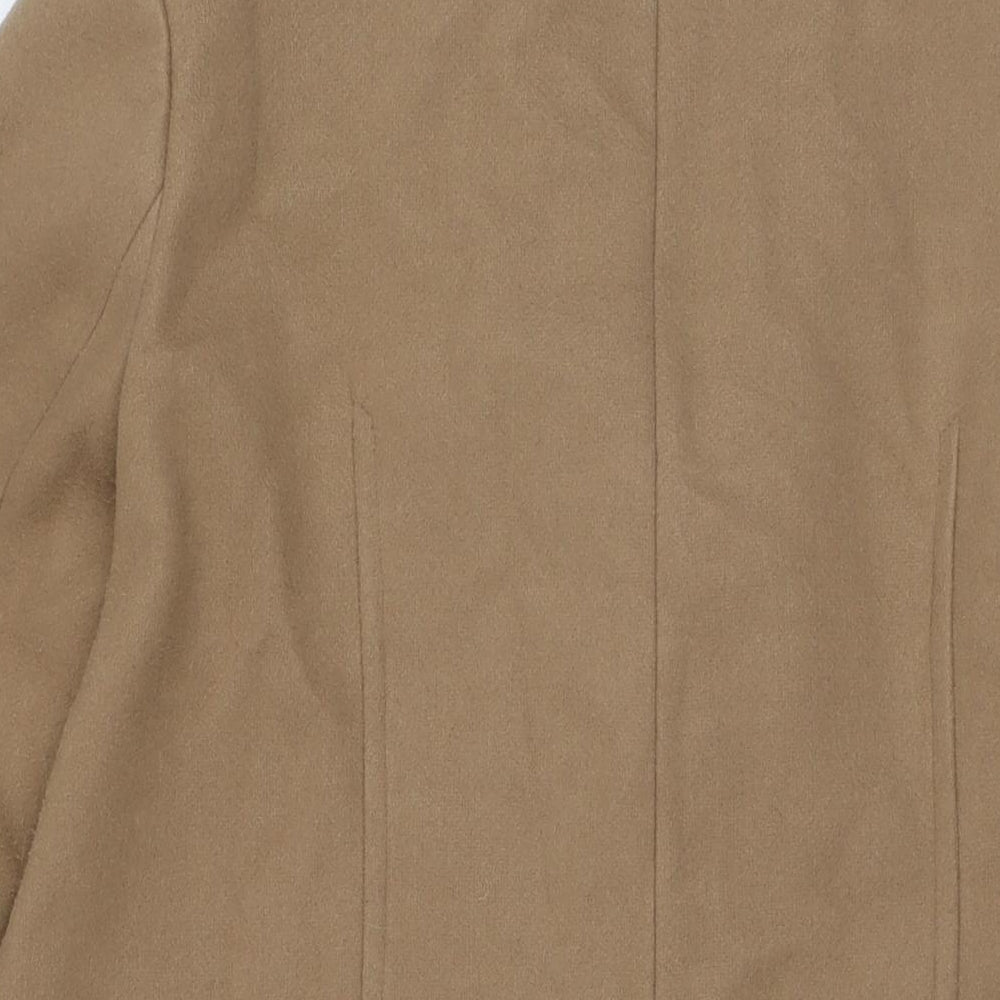 Womens UK Size 14 Marks and Spencer Beige Overcoat