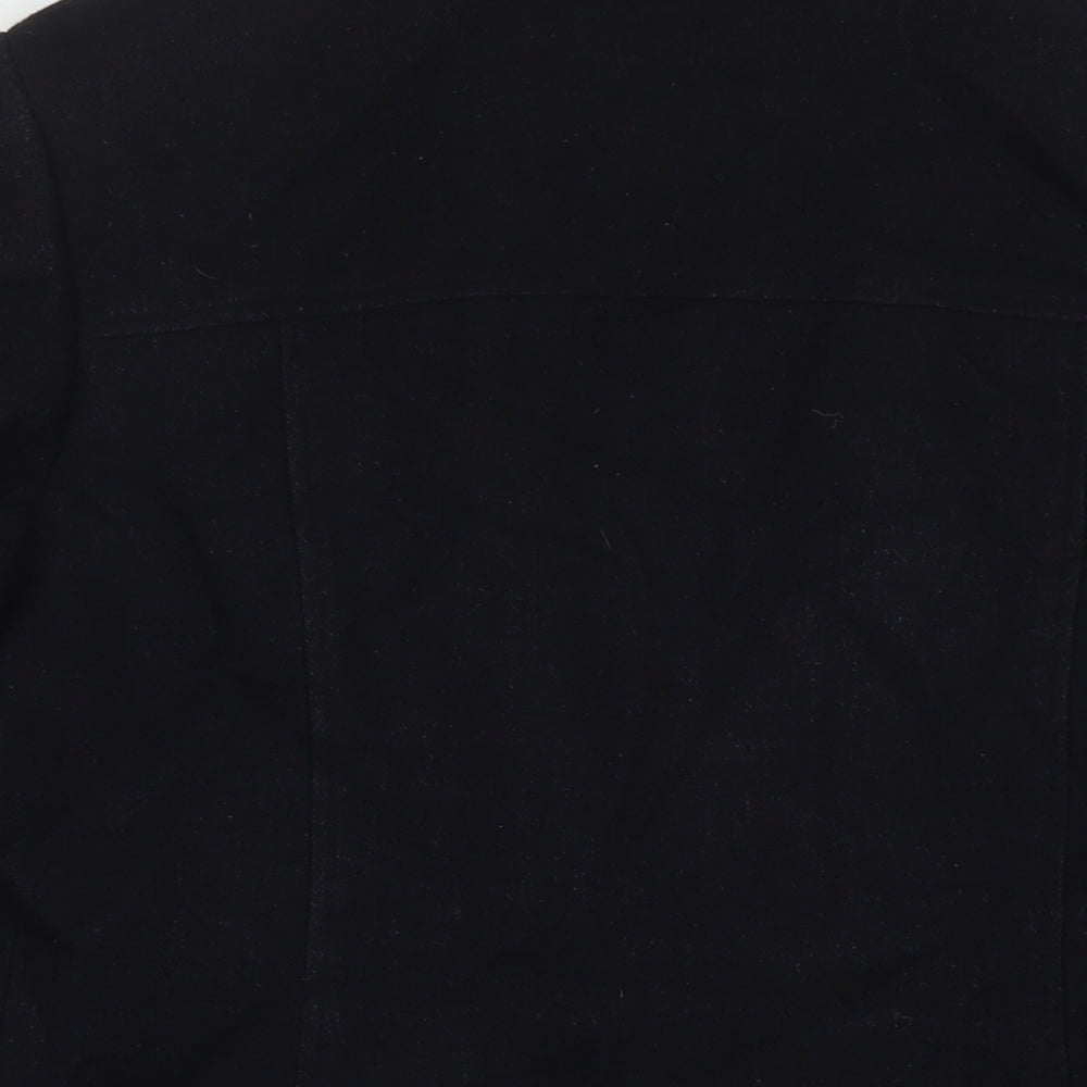 Womens UK Size 14 Marks and Spencer Black Parka Coat