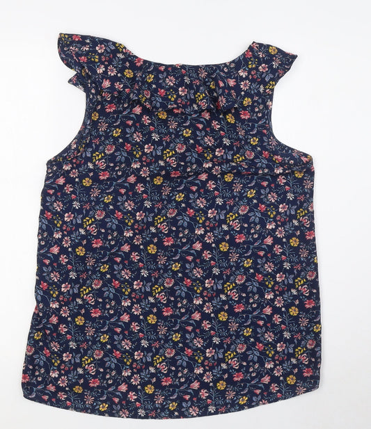 Womens UK Size 10 Encuentro Multicoloured Basic Blouse