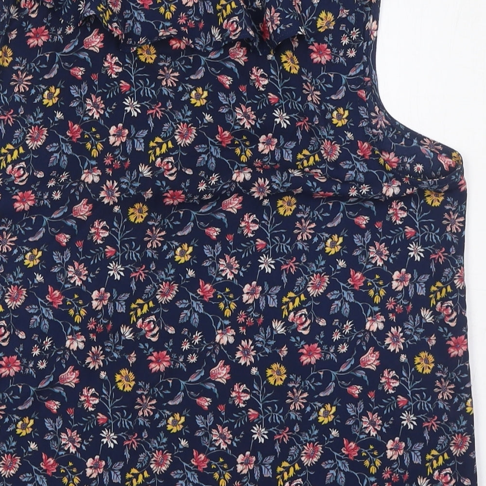 Womens UK Size 10 Encuentro Multicoloured Basic Blouse