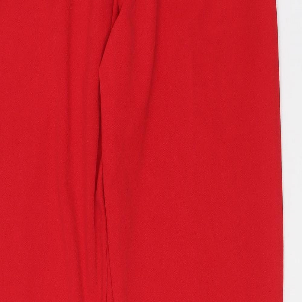 Womens UK Size 8 I SAW IT FIRST Regular Fit Red Trousers