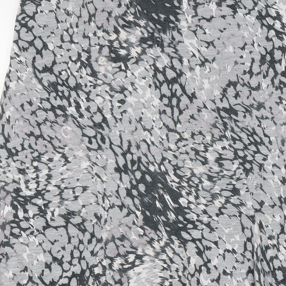 Per Una Womens Grey Polyester A-Line Skirt Size 14