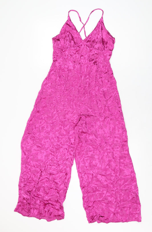 Womens UK Size 12 ASOS One-Piece Pink Jumpsuit