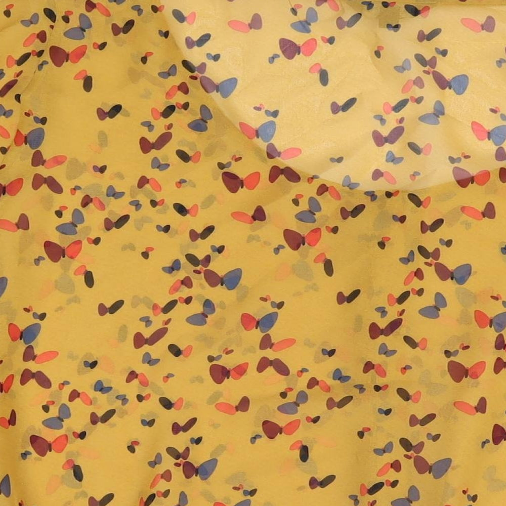 Womens UK Size 14 Limited Collection Yellow Basic Blouse