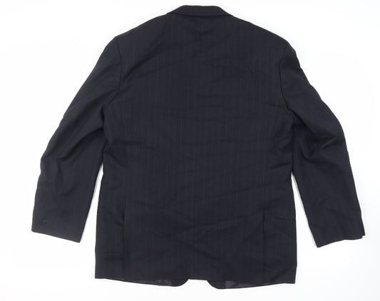 Mens UK Size 42 Greenwoods Regular Blue Suit Jacket