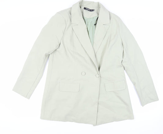 Womens UK Size 12 Missguided Green Jacket