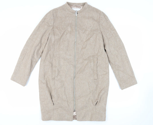 Womens UK Size 8 Precis Beige Overcoat