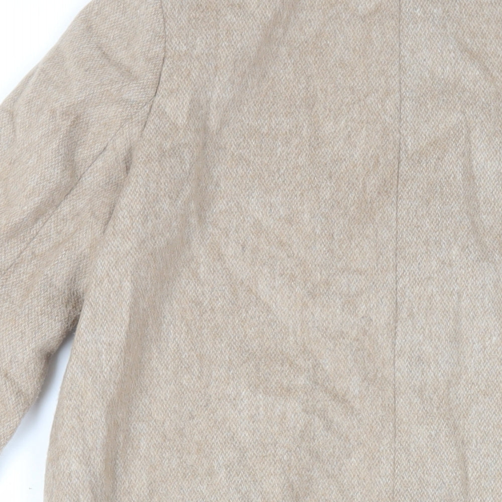 Womens UK Size 8 Precis Beige Overcoat