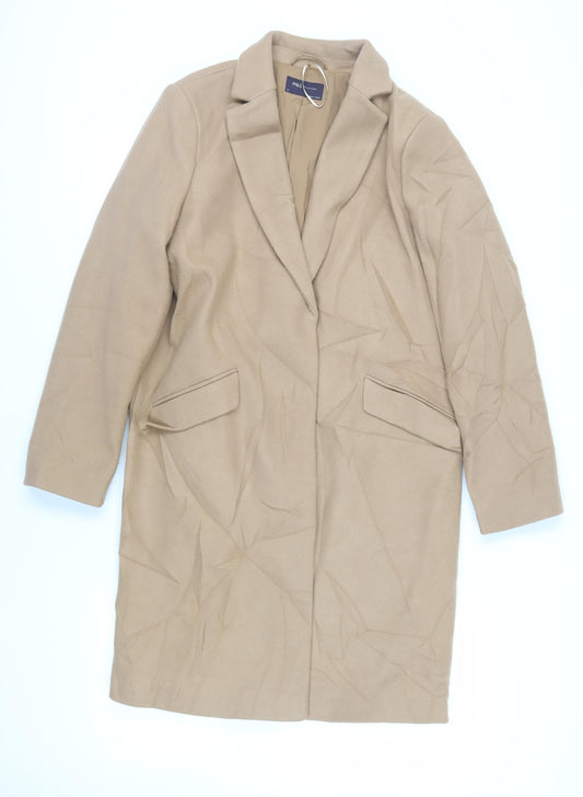 Womens UK Size 14 Marks and Spencer Beige Overcoat