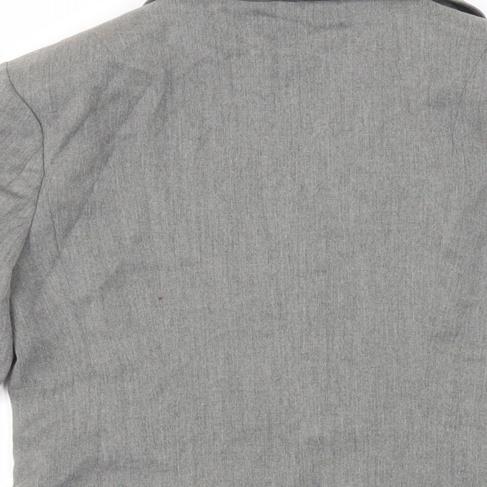 Divided by H&M Womens Grey Jacket Blazer Size 6 Button