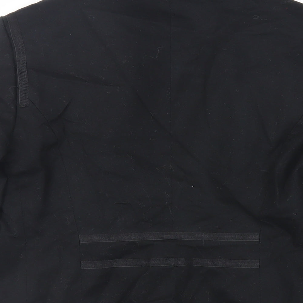 Womens UK Size 8 H&M Black Military Jacket