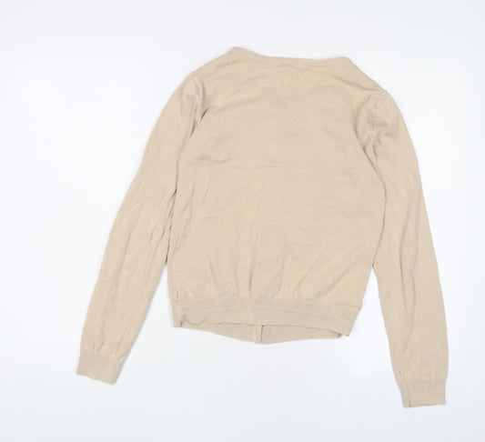 Womens UK Size S Hollister Beige Cardigan Jumper