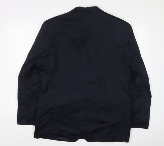 Mens UK Size 42 Classic Regular Blue Suit Jacket