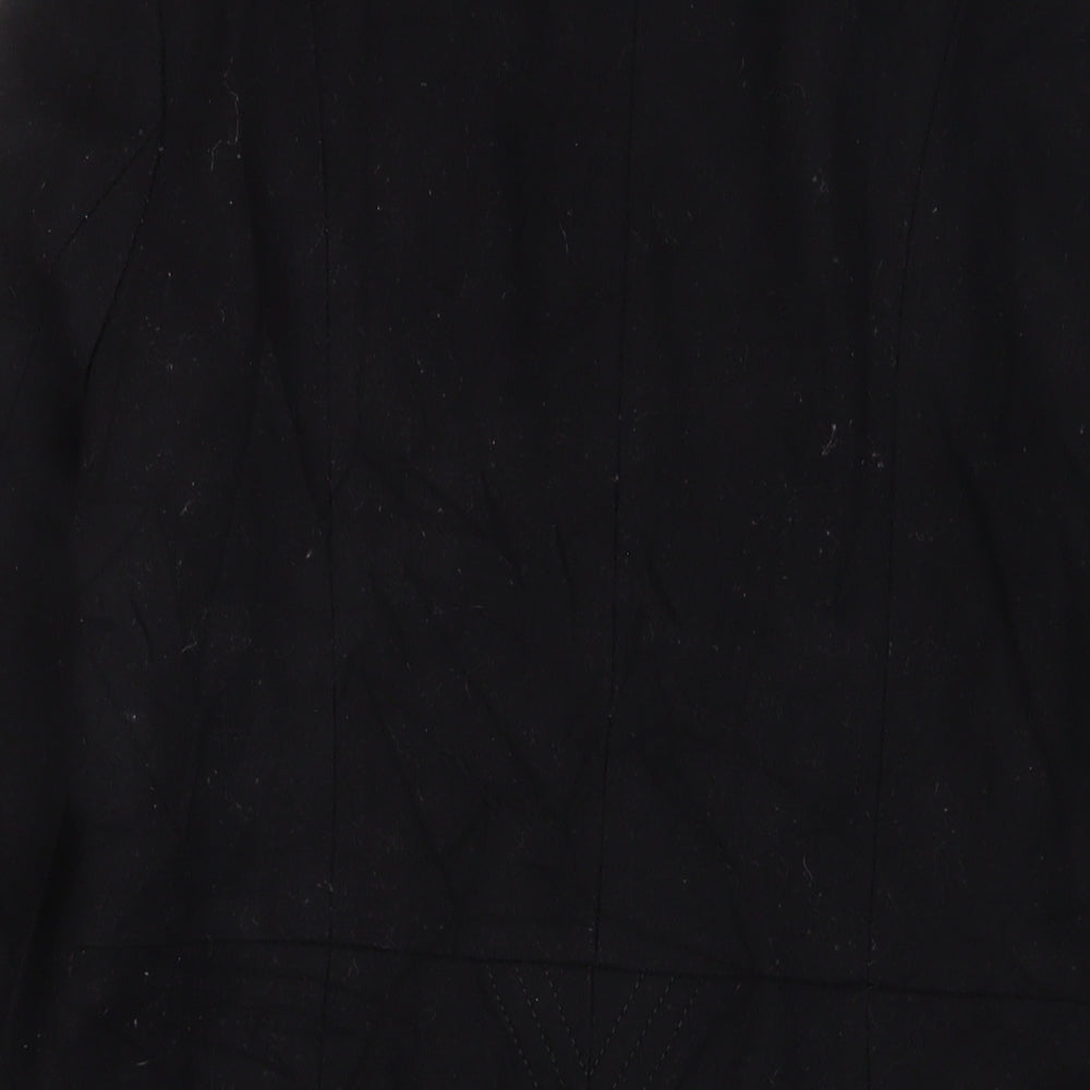 Womens UK Size 12 South Black Overcoat