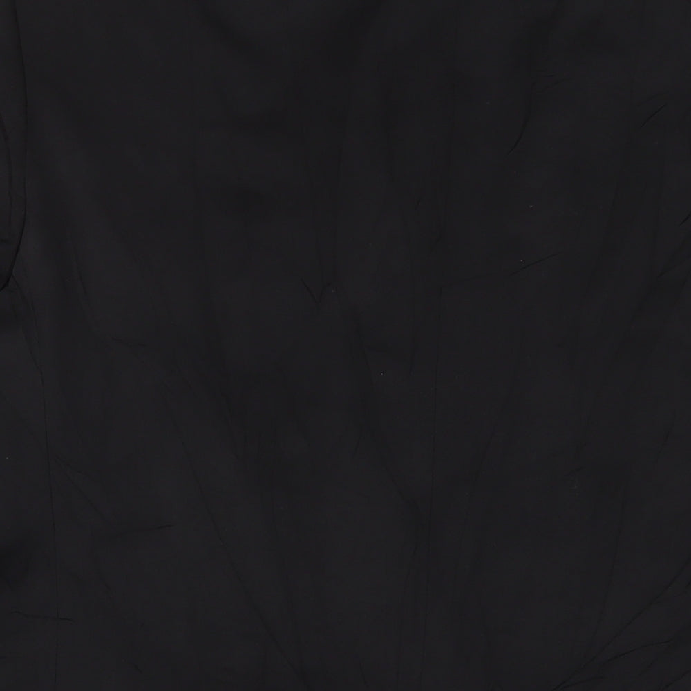Brand and care label for Autograph men’s black polyester jacket suit jacket, size 42, regular