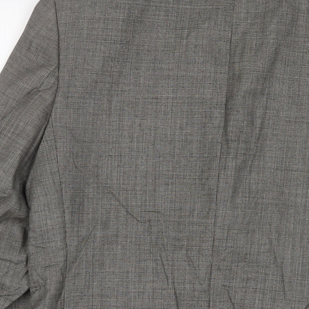 Mens UK Size 38 Burton Regular Grey Suit Jacket