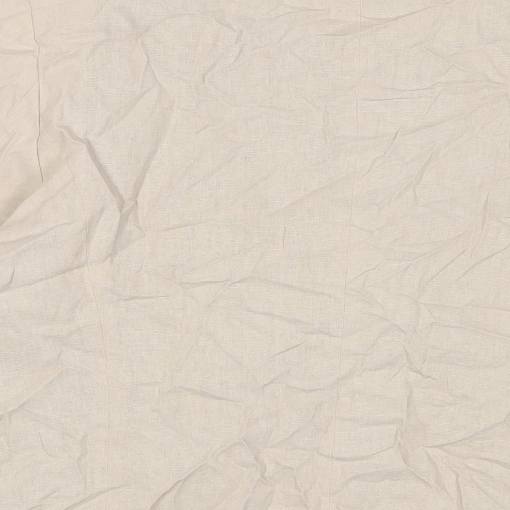 Classic Womens Beige Jacket Blazer Size 18 Button