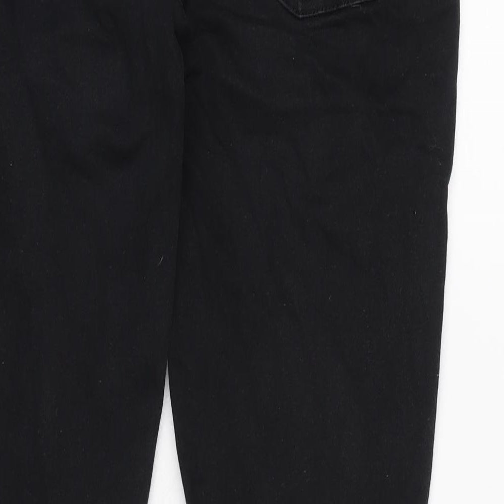 Mens UK Size 34 in Denim & Co. Regular Fit Skinny Black Jeans