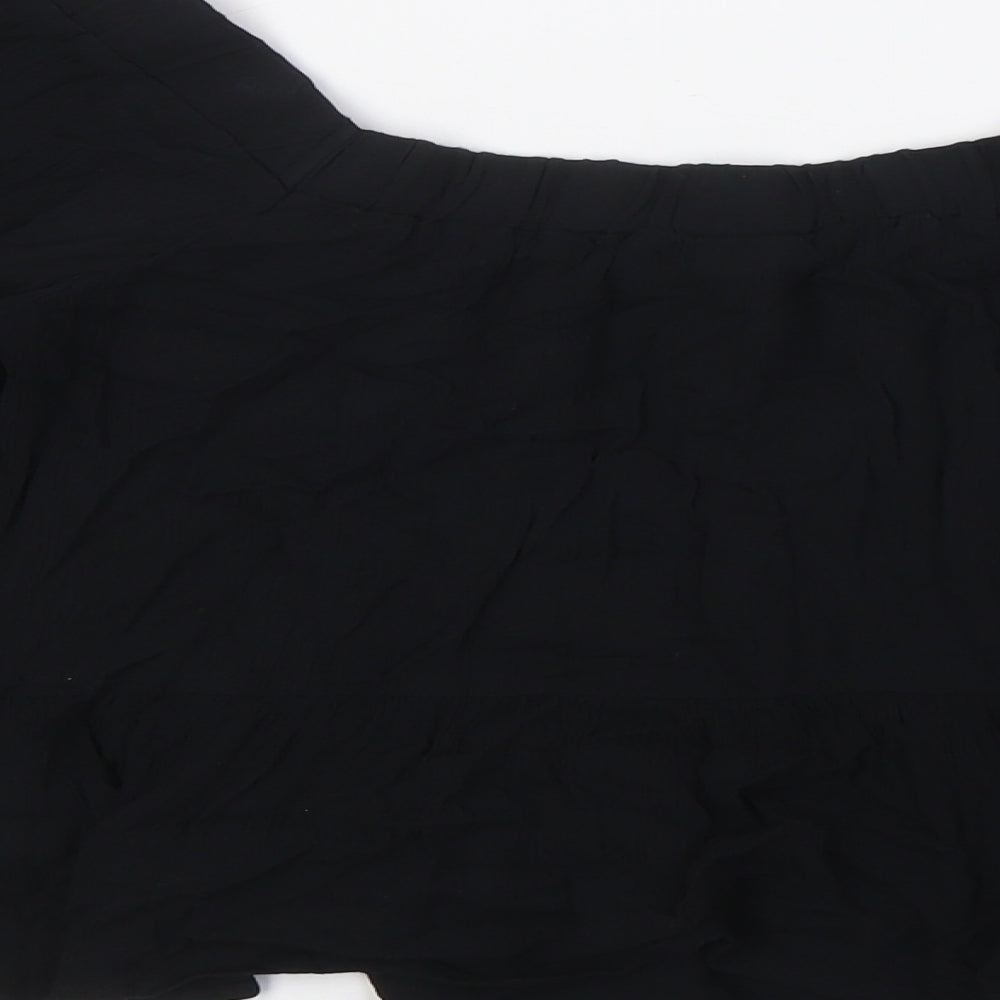 Womens UK Size 8 ASOS Black Basic Blouse