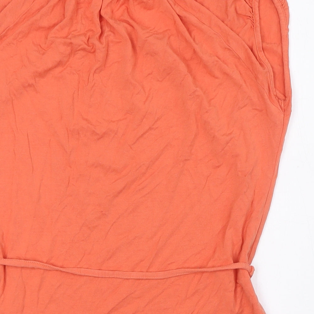 Womens UK Size 8 Marks and Spencer Orange Basic Blouse