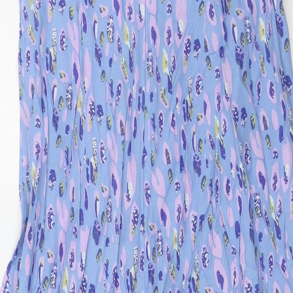 Y.A.S Womens Blue Viscose Jumpsuit One-Piece Size 12 L27 in
