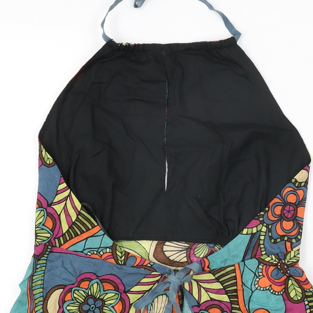 Womens UK Size 14 Topshop Multicoloured Basic T-Shirt