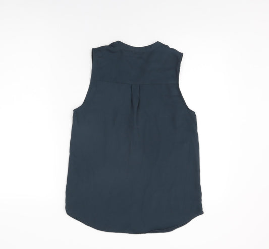 Womens UK Size 6 H&M Blue Basic Blouse