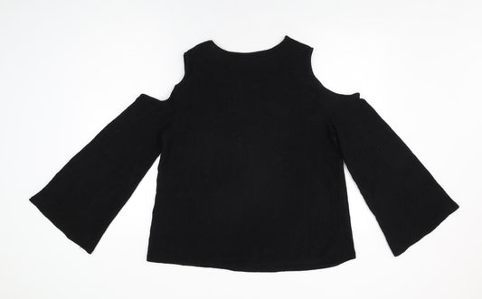 Womens UK Size M H&M Black Basic T-Shirt