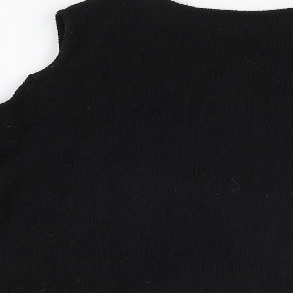 Womens UK Size M H&M Black Basic T-Shirt