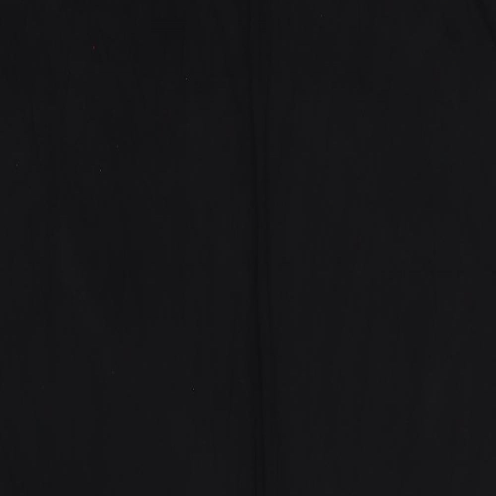 Boohoo Womens Black Viscose Maxi Size 16 Round Neck Pullover