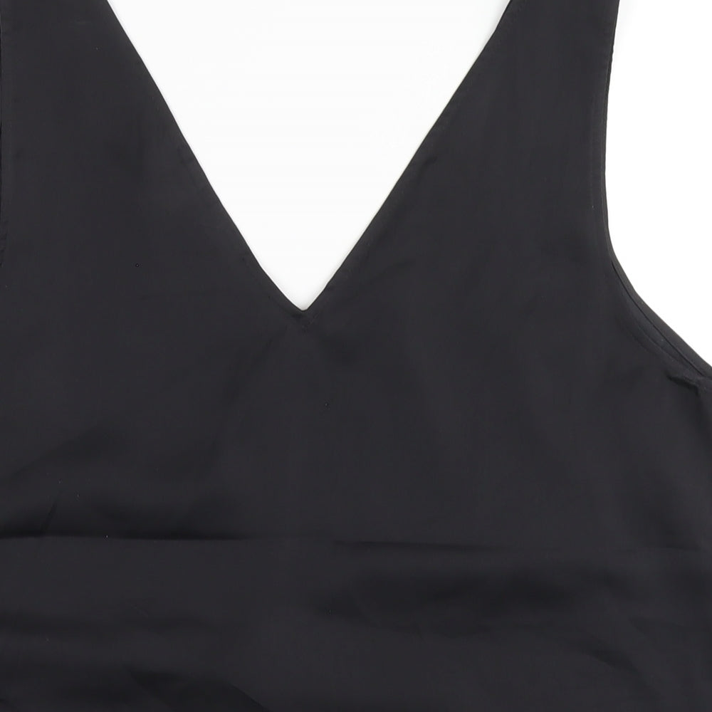 Womens UK Size M H&M Black Basic Tank