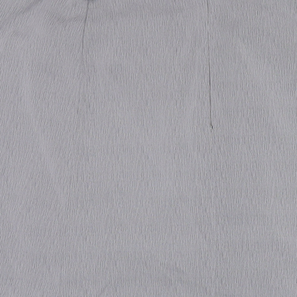Berkertex Womens Grey Polyester A-Line Skirt Size 20 Zip